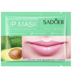 SADOER Увлажняющая и питательная маска для губ Avokado Nourish Lip Mask. 8гр.